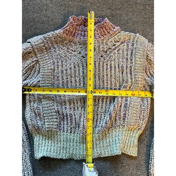 Isabel Marant Latiya Multicolor Ribbed Long Sleeve Pullover Sweater Size 40 - Picture 10 of 15